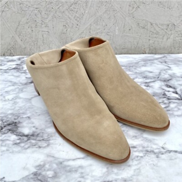 Everlane Beige Suede Leather Mules - Picture 3 of 7